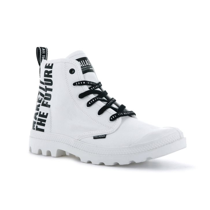 Palladium Pampa Hi Future Men's Boots White | UK A214-TSW